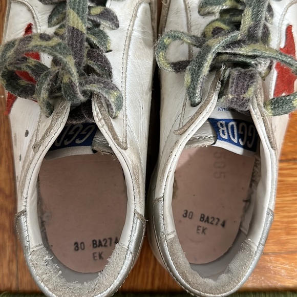 Golden goose kids low top camouflage lace sneakers size 30 - Picture 8 of 8